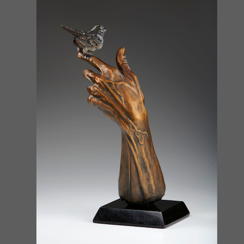 MB-S082 Bronze Sculpture, Messenger 14.5x4.5x6.5 $3475 at Hunter Wolff Gallery